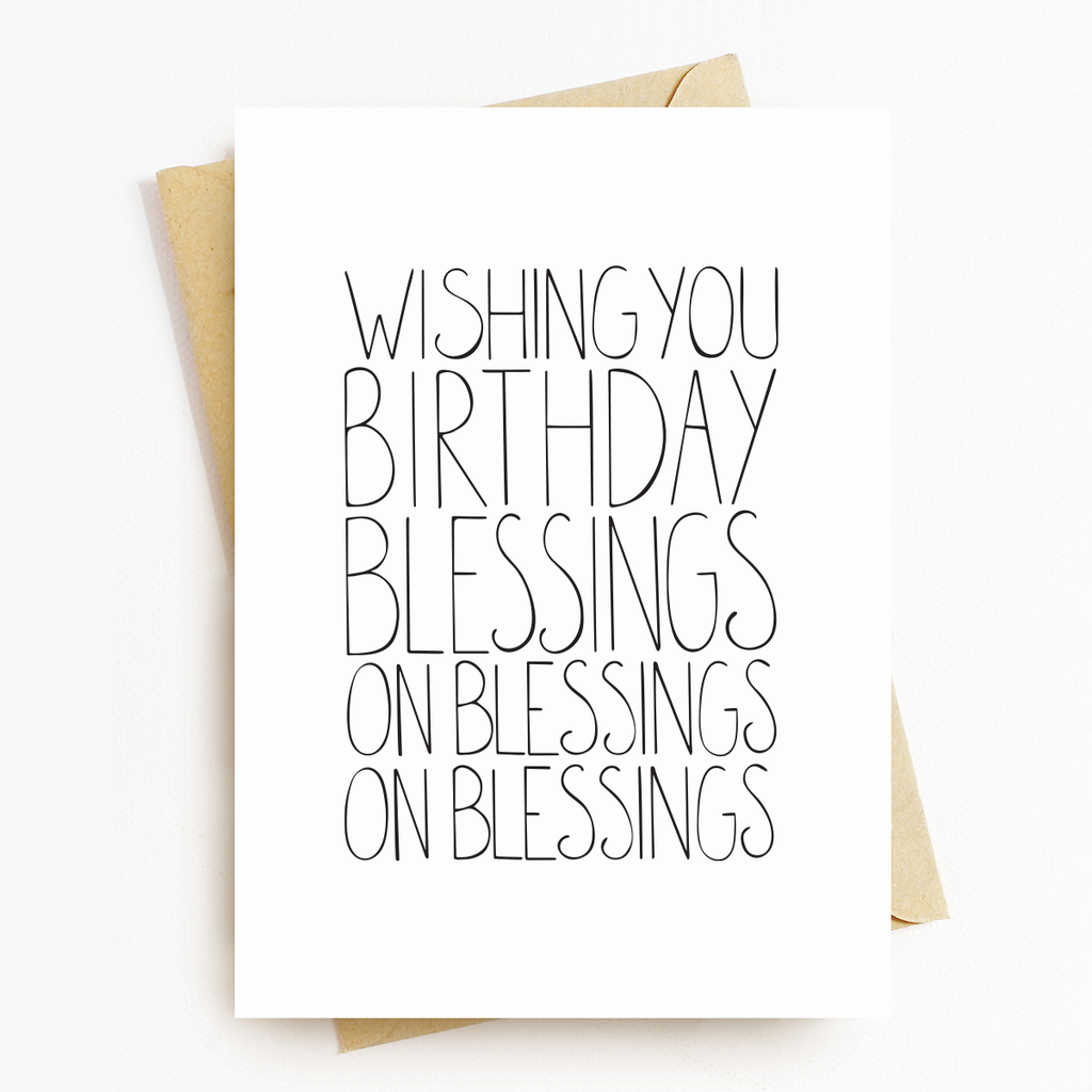 Birthday Blessings Greeting Card