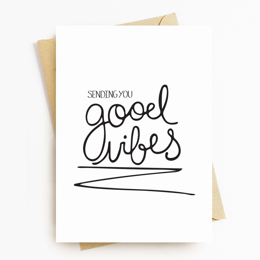Good Vibes Motivational Greeting Card