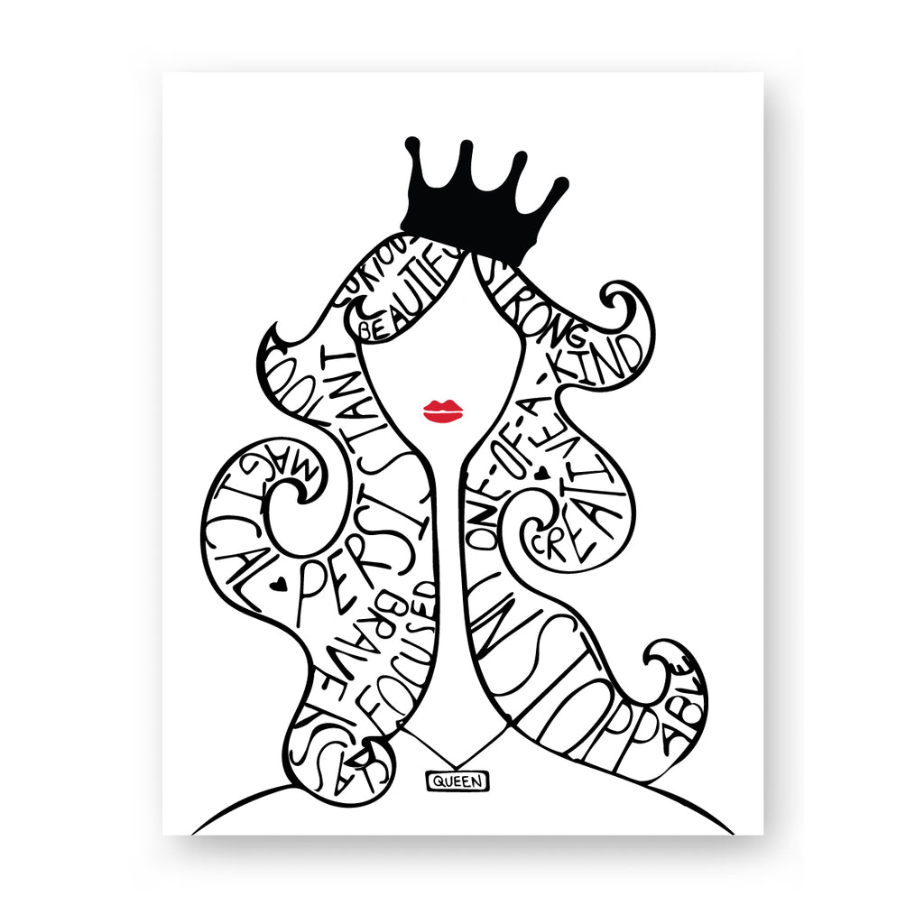 Queen Lady Print