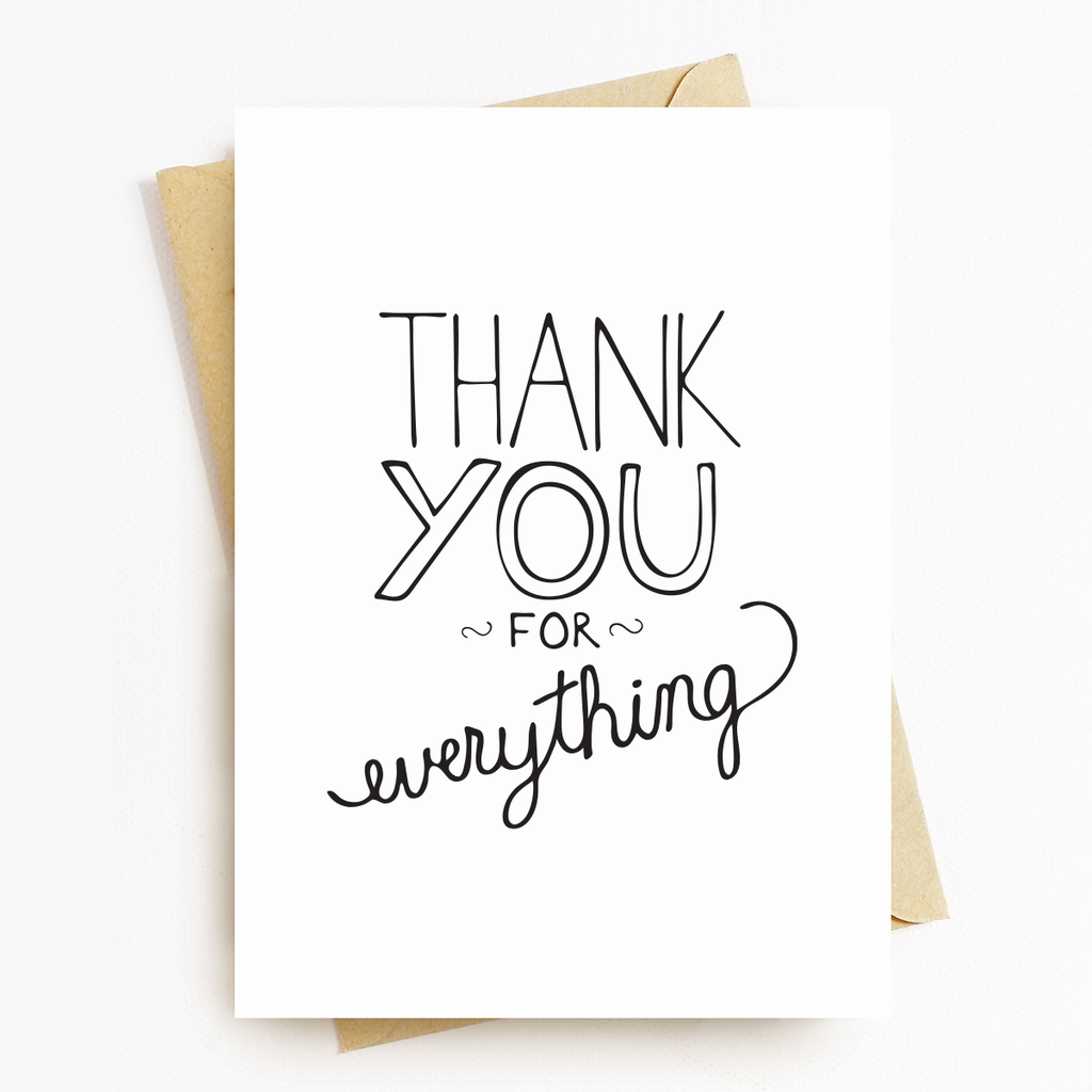 Thank You For Everything Greeting Card Set